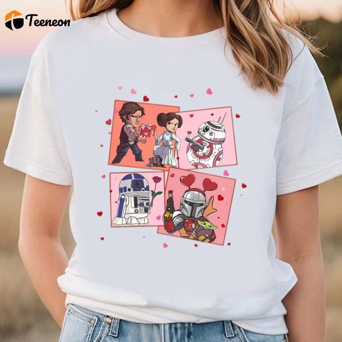 Cute Valentines Day Shirts, Star Wars Character Valentine Shirt 1