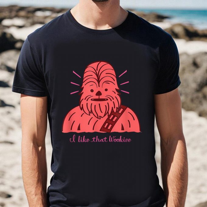 Cute Valentines Day Shirts, Star Wars Chewbacca I Like That Wookiee Valentine’s Day T-Shirt 2