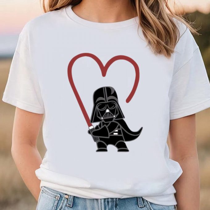 Cute Valentines Day Shirts, Star Wars Darth Vader Valentine Shirt 2