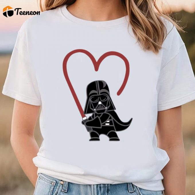 Cute Valentines Day Shirts, Star Wars Darth Vader Valentine Shirt 1