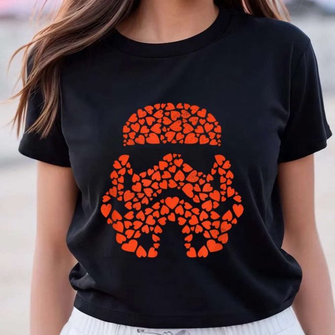 Cute Valentines Day Shirts, Star Wars Valentine’s Day Stormtrooper Mini Hearts T-Shirt 3