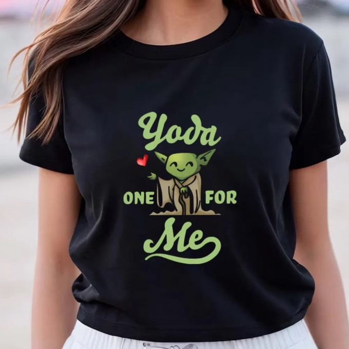 Cute Valentines Day Shirts, Star Wars Valentine’s Day Yoda One For Me Shirt 3