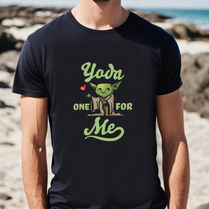 Cute Valentines Day Shirts, Star Wars Valentine’s Day Yoda One For Me Shirt 3