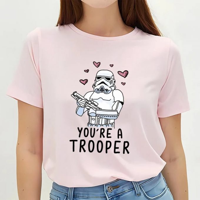 Cute Star Wars Valentine S Day Trooper Shirts - Perfect For Celebrating Love 3