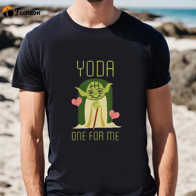 Cute Valentine S Day Shirts: Yoda One For Me - Star Wars Valentine Graphic 1