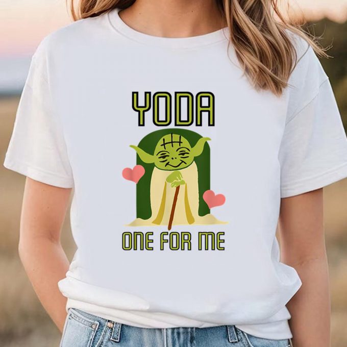 Yoda One For Me Cute Valentine S Day Disney Shirt - Perfect For Star Wars Fans! 3