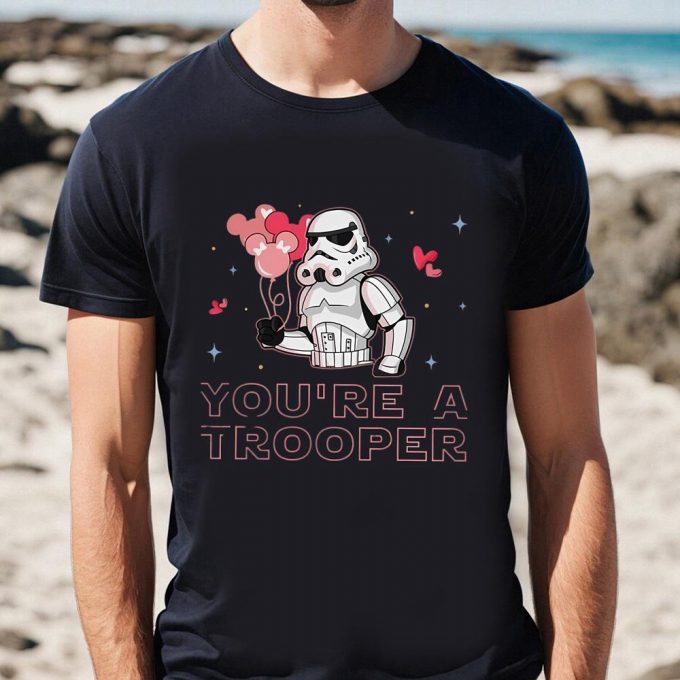 Cute Starwars Stormtrooper Valentine T-Shirt – Show Love On Valentines Day! 4