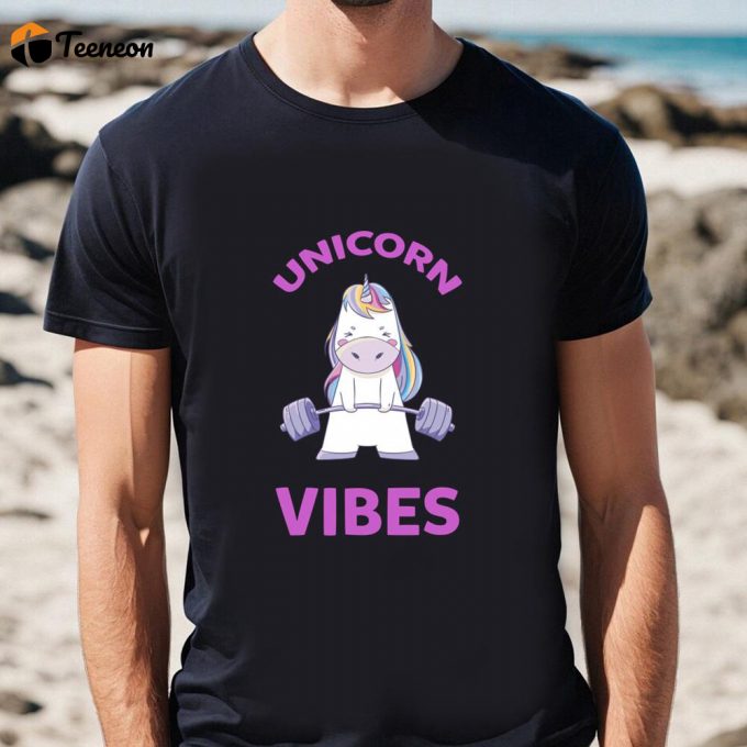 Cute Valentines Day Shirts, Strong Unicorn Gym Powerlifter Squat Valentine T-Shirt 1