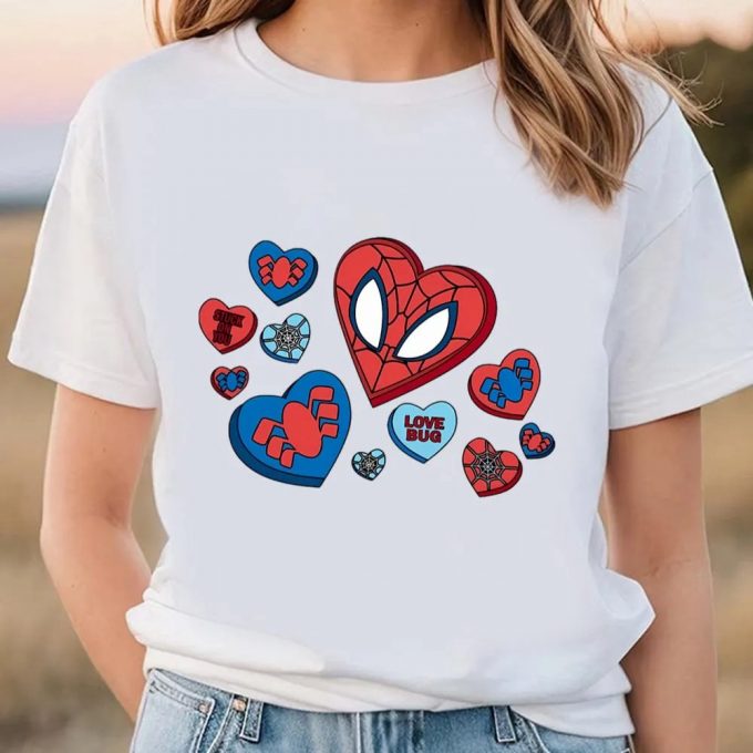 Cute Superhero Valentine S Day Shirts: Spider Man Love Bug Shirt 2