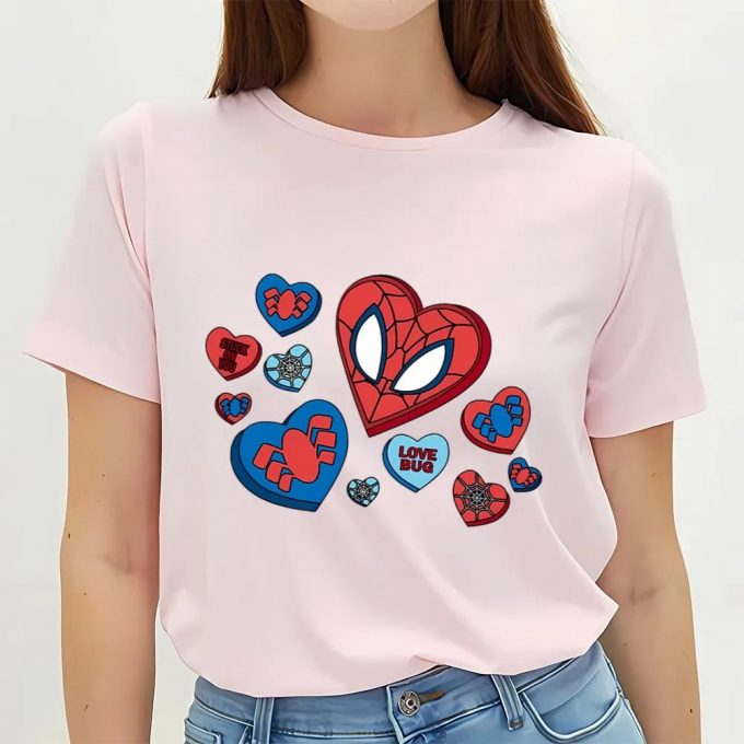 Cute Superhero Valentine S Day Shirts: Spider Man Love Bug Shirt 3