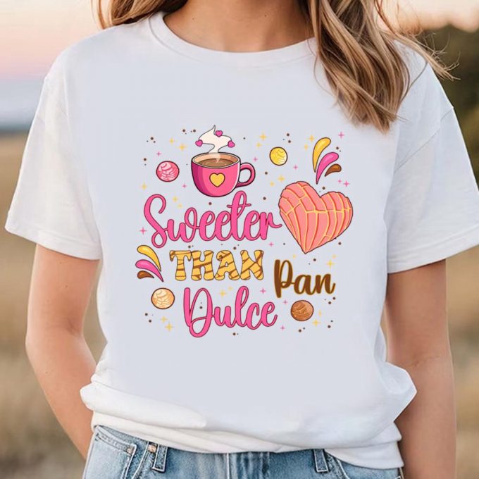 Cute Valentines Day Shirts: Sweet Pan Dulce &Amp; Heart Concha Mexican Designs 2