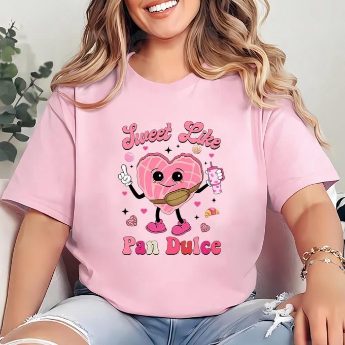 Cute Mexican Valentine Shirt: Sweet &Amp; Stylish Pan Dulce-Inspired Valentines Day Shirts 3