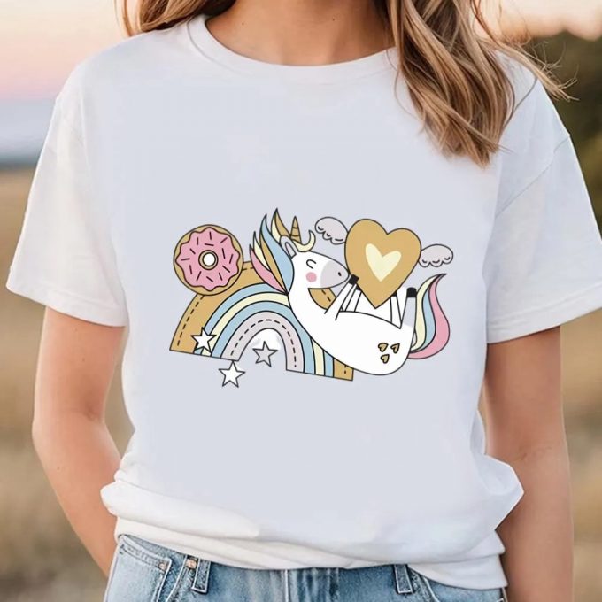 Sweet Unicorn Valentine T-Shirt: Cute Valentines Day Shirts 2