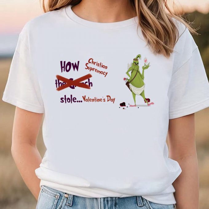 Cute Grinch Stole Valentine S Day Shirt - Adorable &Amp; Festive Attire! 2