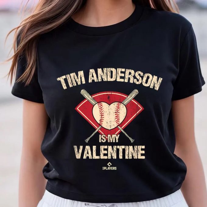 Cute Tim Anderson Chicago Baseball Player T-Shirt For Valentine S Day 2