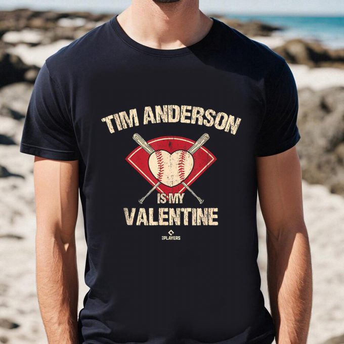 Cute Tim Anderson Chicago Baseball Player T-Shirt For Valentine S Day 4