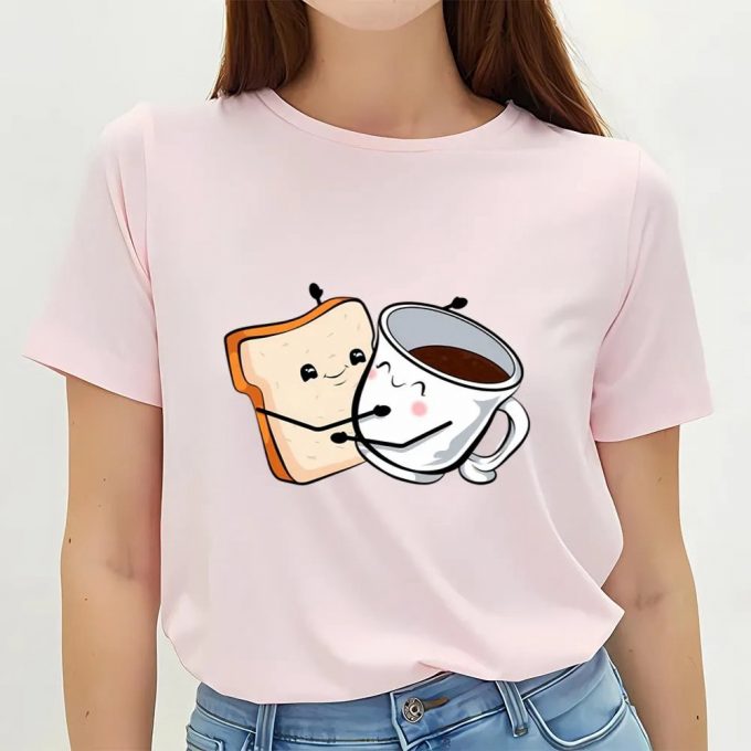 Cute Valentine S Day Shirts: Toast Love With Valentine Coffee T-Shirt 2