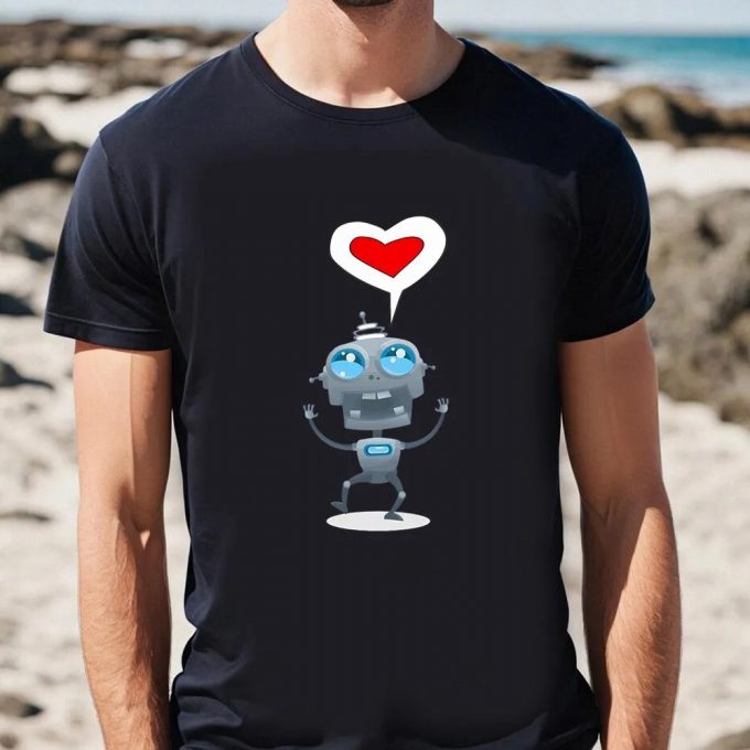 Cute Valentine S Day Shirts: Toy Robot Design For A Fun And Stylish Celebration 2