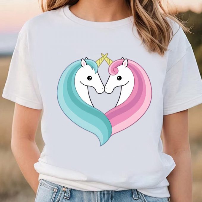 Cute Unicorn Heart Valentine T-Shirt: Perfect For Valentine S Day 4