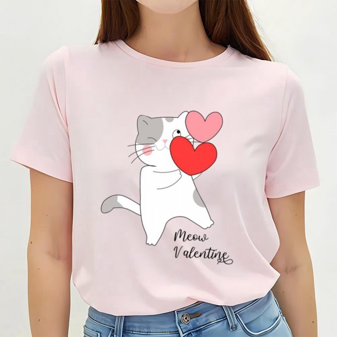 Cute Valentine S Day Cat Lover Shirt: Perfect Gift For Valentine S Day 2