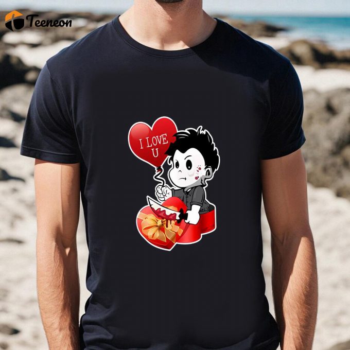 Cute Valentines Day Shirts, Valentine Michael Myers T-Shirt 1