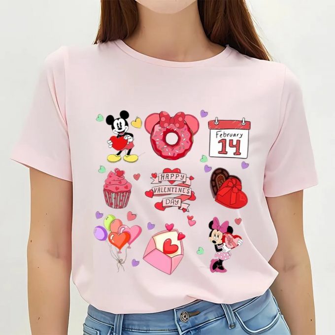 Cute Valentines Day Shirts, Valentine Mouse Snack Valentine’s Day Shirt 2