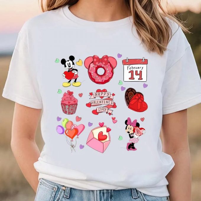 Cute Valentines Day Shirts, Valentine Mouse Snack Valentine’s Day Shirt 3