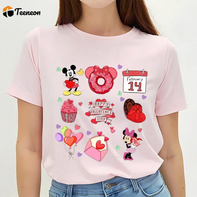 Cute Valentines Day Shirts, Valentine Mouse Snack Valentine’s Day Shirt 1