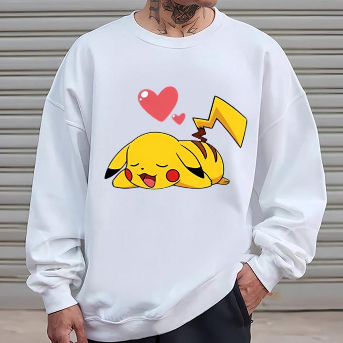 Cute Valentines Day Shirts, Valentine Pikachu With Love Pokemon Valentine T-Shirt 3