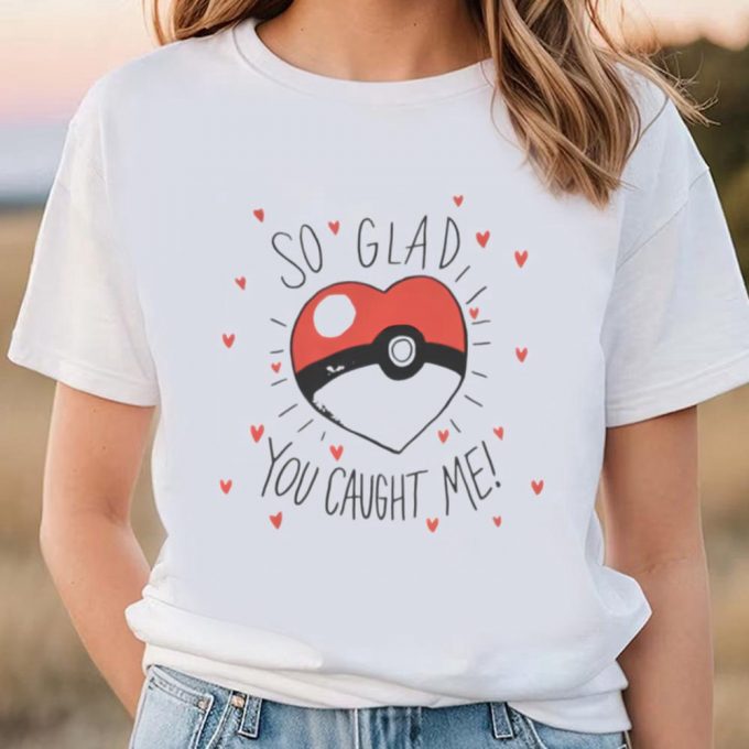 Cute Valentines Day Shirts, Valentine Pokemon Pokeball T-Shirt 3