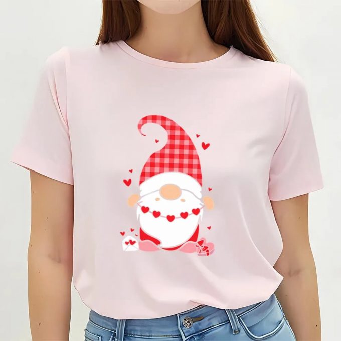 Cute Valentines Day Shirts, Valentine’s Day Gnome T-Shirt 2