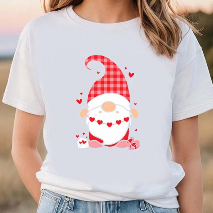 Cute Valentines Day Shirts, Valentine’s Day Gnome T-Shirt 3