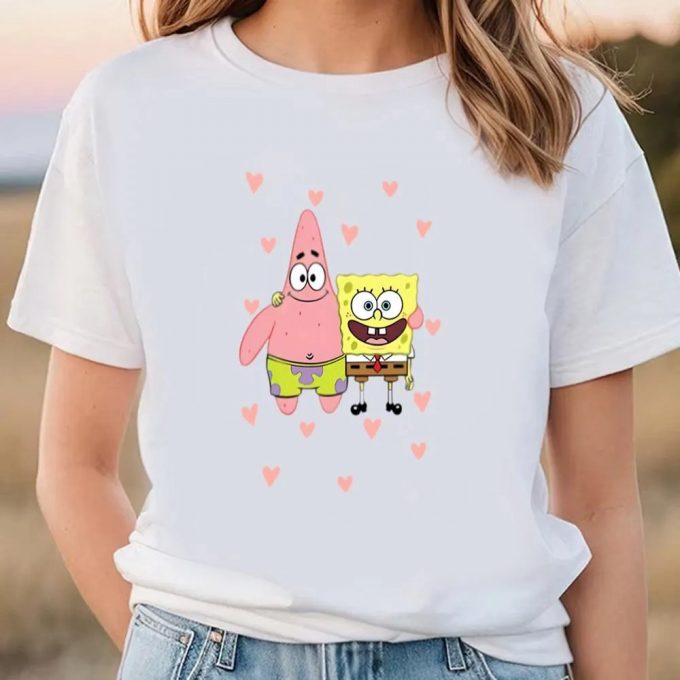 Cute Valentines Day Shirts, Valentines Day Spongebob Shirt 3