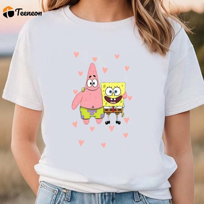 Cute Valentines Day Shirts, Valentines Day Spongebob Shirt 1