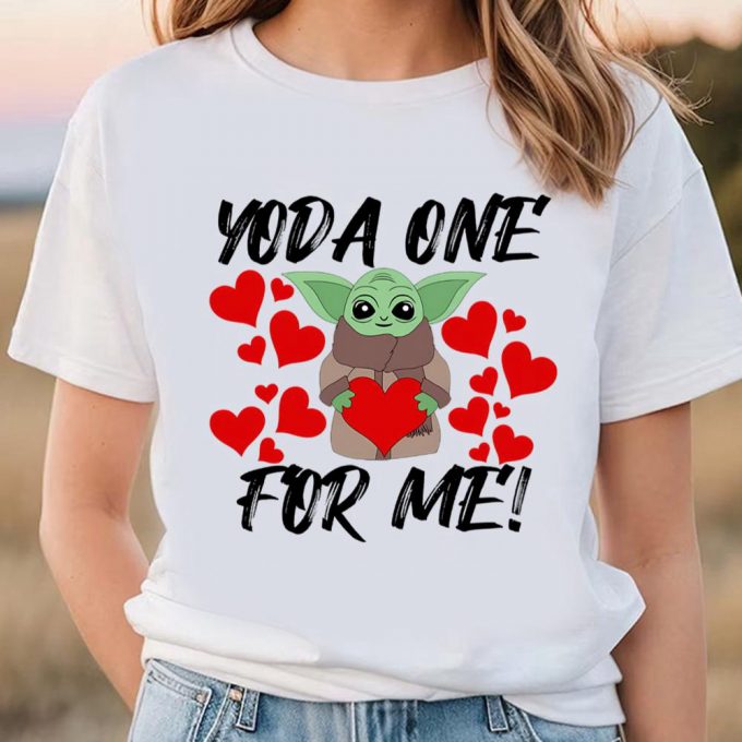 Cute Valentines Day Shirts, Valentine’s Day Yoda One For Me Shirt 2