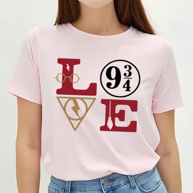 Cute Valentines Day Shirts, Wizard Love Harry Potter Valentine T-Shirt 2