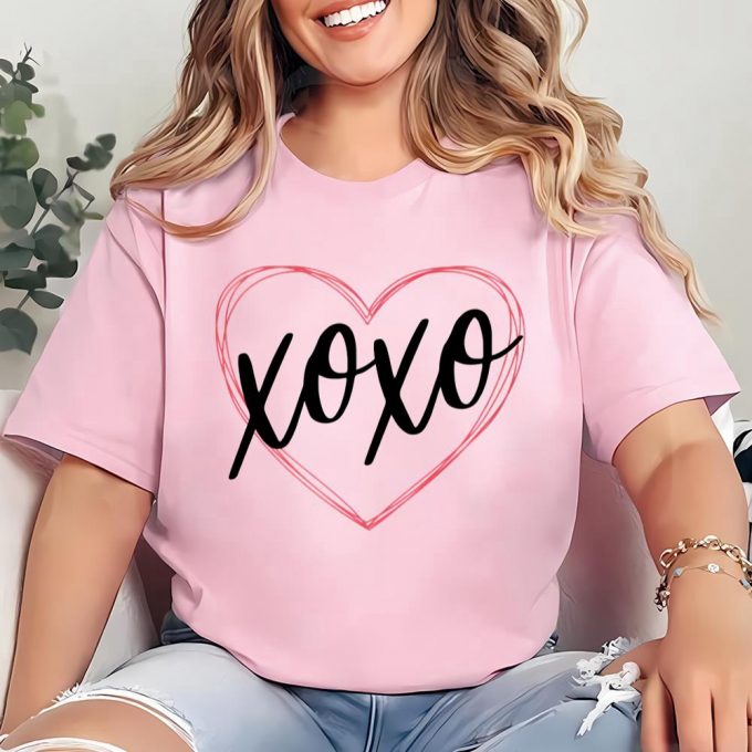 Cute Valentines Day Shirts, Xoxo Valentines Day Shirts For Woman 3