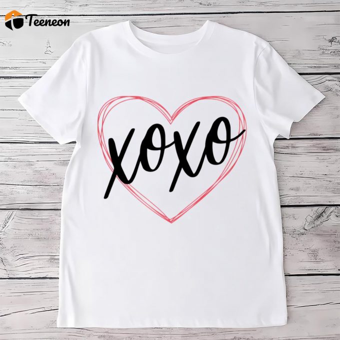 Cute Valentines Day Shirts, Xoxo Valentines Day Shirts For Woman 1