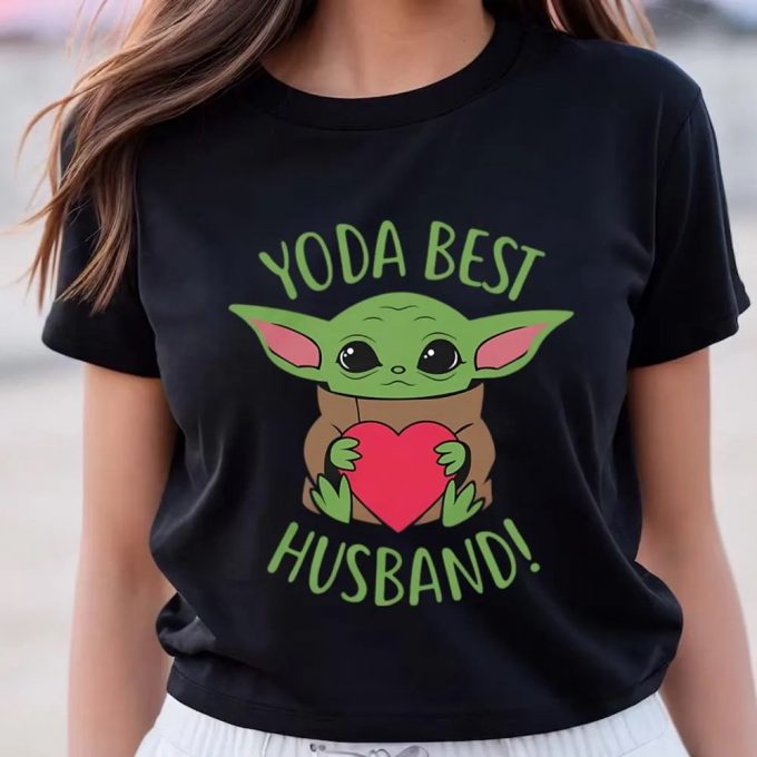 Cute Valentines Day Shirts, Yoda Best Husband Valentine T-Shirt 2