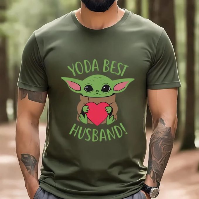 Cute Valentines Day Shirts, Yoda Best Husband Valentine T-Shirt 3