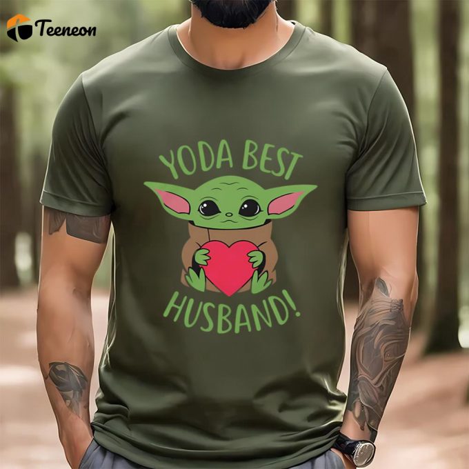 Cute Valentines Day Shirts, Yoda Best Husband Valentine T-Shirt 1