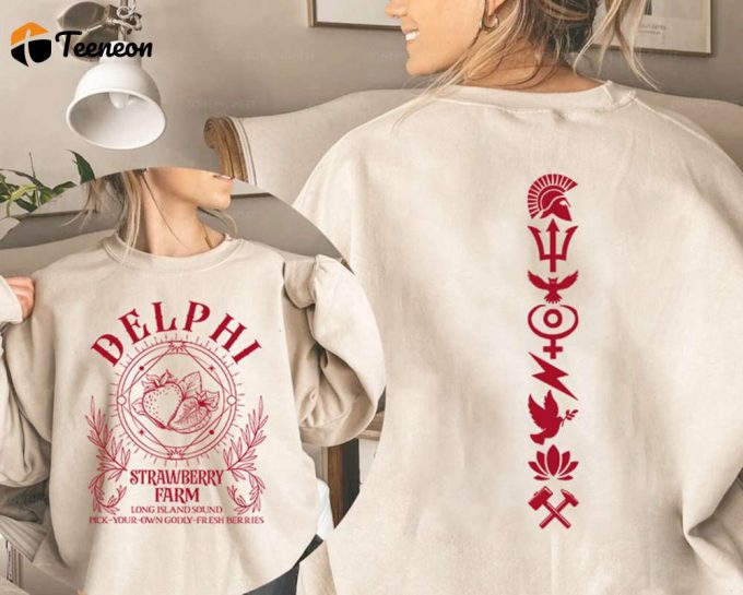 Delphi Strawberry Farms Hoodie T-Shirt: Percy Jackson Graphic Tee Bookish &Amp;Amp; Book Lover Shirt 1