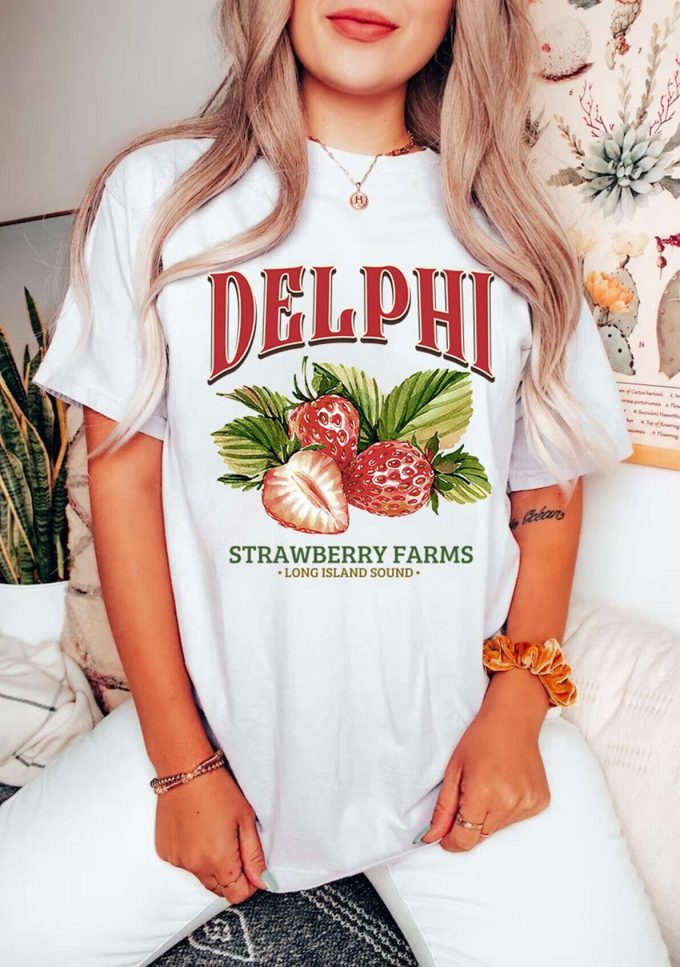 Delphi Strawberry Farms Tshirt Sweater - Camp Half Blood Percy Jackson Shirt: Greek Mythology Lover Merch 1