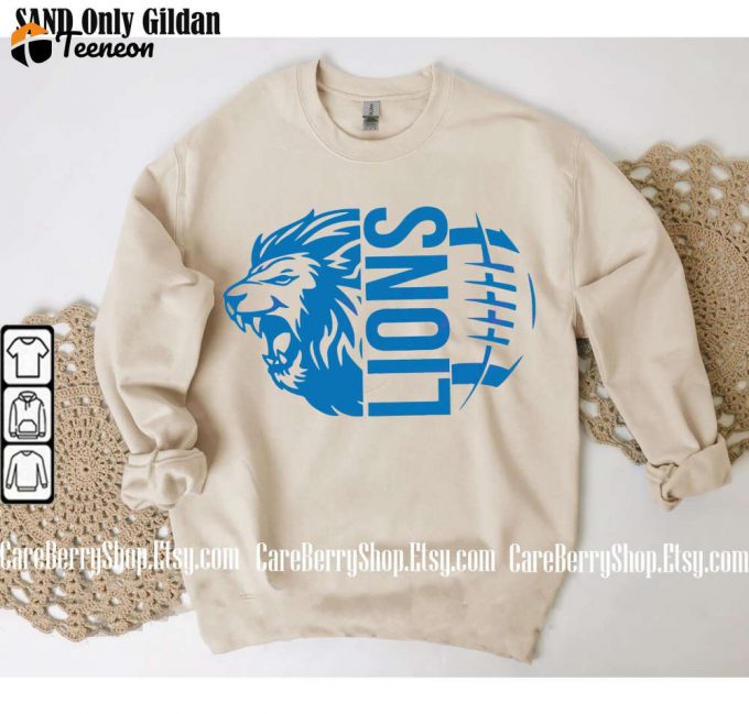 Detroit Football Game Day Vintage Sweatshirt: Stylish Sunday Crewneck &Amp;Amp; Fan Gifts 1