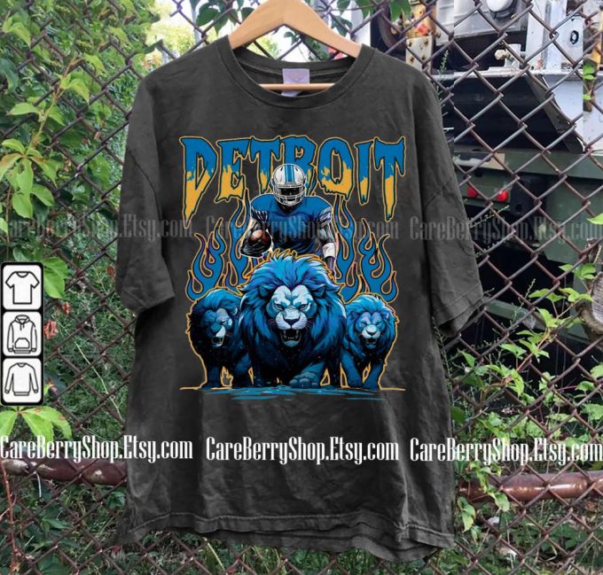 Vintage Detroit Football Sweatshirt: Skeleton Game Day Crewneck &Amp; Sunday Fan Gifts 2