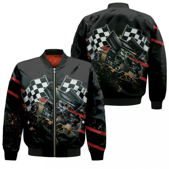 Dirt Racing For Fans Bomber Jacket - Gift For Men Women 2