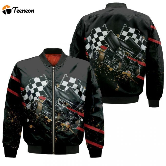 Dirt Racing For Fans Bomber Jacket - Gift For Men Women 1