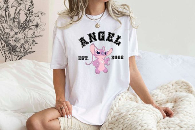 Disney Angel T-Shirt: Stitch Love Comfort Colors Birthday Holiday Vacation Cartoon Shirt For Disneyworld 2