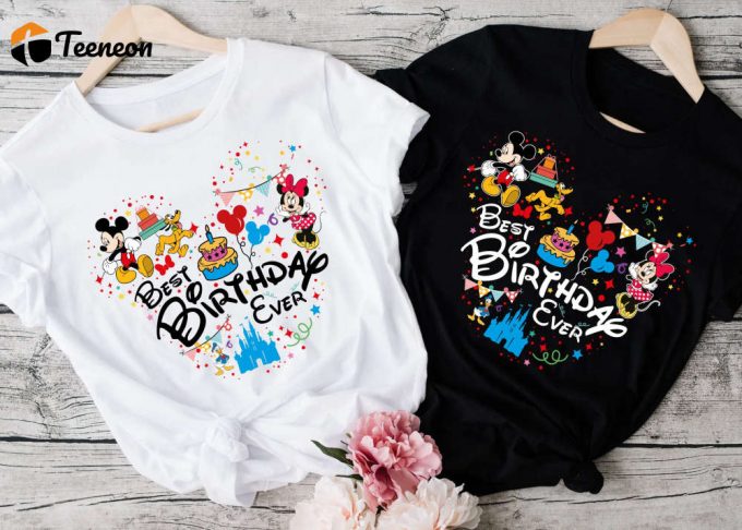 Disney Best Birthday Ever Shirt - Mickey Minnie Birthday Party Matching Shirts 1