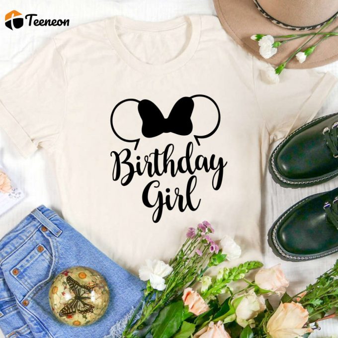 Disney Birthday Girl Shirt: Minnie Birthday Gift For Women 1